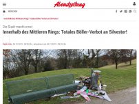 Bild zum Artikel: Die Stadt macht ernst: Innerhalb des Mittleren Rings: Totales Böller-Verbot an Silvester!