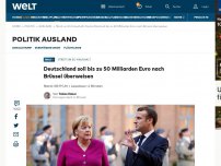 Bild zum Artikel: Deutschland soll bis zu 50 Milliarden Euro nach Brüssel überweisen