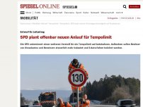 Bild zum Artikel: Entwurf für Leitantrag: SPD plant offenbar neuen Anlauf für Tempolimit