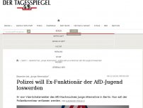 Bild zum Artikel: Polizei will Ex-Funktionär der AfD-Jugend loswerden