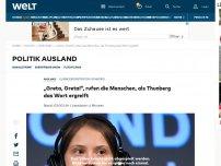 Bild zum Artikel: Nach einer Viertelstunde kann Greta Thunberg aus dem Zug aussteigen
