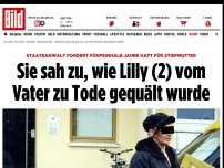 Bild zum Artikel: 5,5 Jahre Haft gefordert - Sie sah zu, wie Lilly (2) vom Vater zu Tode gequält wurde