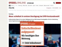Bild zum Artikel: Parteitag: Maas scheitert in erstem Wahlgang bei SPD-Vorstandswahl