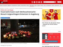 Bild zum Artikel: Polizei sucht nach Zeugen - Augsburg fassungslos: Feuerwehrmann bei Streit getötet – Kripo jagt die Täter