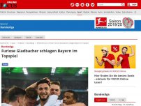 Bild zum Artikel: Bundesliga - Bayern muss in Mönchengladbach ran - Flick will Borussia-Höhenflug beenden