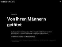 Bild zum Artikel: Frauenmorde: Von ihren Männern getötet