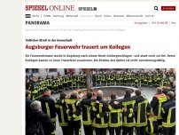 Bild zum Artikel: Tödlicher Streit in der Innenstadt: Augsburger Feuerwehr trauert um Kollegen