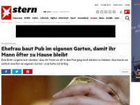 Bild zum Artikel: Großbritannien: Ehefrau baut Pub im eigenen Garten, damit ihr Mann öfter zu Hause bleibt