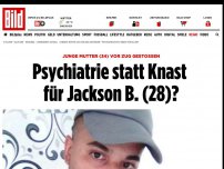Bild zum Artikel: Junge Mutter vor Zug gestoßen - Psychiatrie statt Knast für Jackson B. (28)?