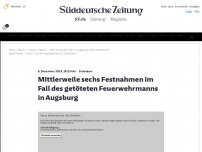 Bild zum Artikel: Schwaben: Große Trauer um getöteten Feuerwehrmann in Augsburg