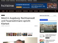 Bild zum Artikel: Mord in Augsburg: Rechtsanwalt und Feuerwehrmann spricht Klartext
