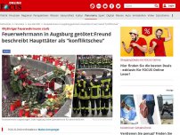 Bild zum Artikel: 49-jähriger Feuerwehrmann starb - Opfer wurde umringt, dann kam der Todes-Schlag: Das Protokoll des Augsburg-Angriffs