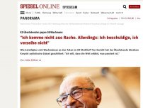 Bild zum Artikel: KZ-Überlebender gegen SS-Wachmann: 'Ich komme nicht aus Rache. Allerdings: Ich beschuldige, ich verzeihe nicht'