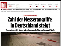 Bild zum Artikel: Statistiken zeigen - Zahl der Messerangriffe in Deutschland steigt