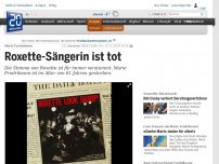 Bild zum Artikel: Marie Fredriksson: «Roxette»-Sängerin ist tot