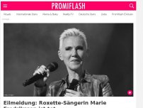 Bild zum Artikel: Eilmeldung: Roxette-Sängerin Marie Fredriksson ist tot