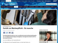 Bild zum Artikel: Bundestag beschließt Rückkehr zur Meisterpflicht