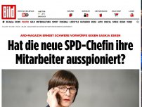 Bild zum Artikel: Vorwürfe gegen Saskia Esken - Hat die neue SPD-Chefin Mitarbeiter ausspioniert?