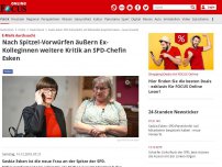 Bild zum Artikel: E-Mails durchsucht - Schwere Vorwürfe gegen SPD-Parteichefin: Saskia Esken soll Mitarbeiter ausspioniert haben