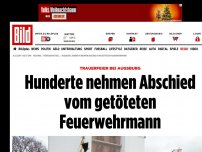 Bild zum Artikel: Trauerfeier in Augsburg - Hunderte nehmen Abschied Feuerwehrmann Roland S.
