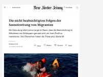 Bild zum Artikel: Die nicht beabsichtigten Folgen der Seenotrettung von Migranten