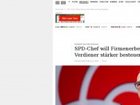 Bild zum Artikel: Neuer SPD-Chef will Firmenerben und Top-Verdiener stärker besteuern