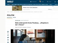 Bild zum Artikel: Hier lernt Greta Thunberg was es heißt, mit der Deutschen Bahn zu reisen