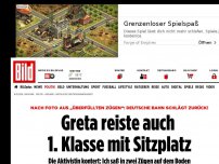 Bild zum Artikel: Deutsche Bahn schlägt zurück! - Greta reiste 1. Klasse mit Sitzplatz