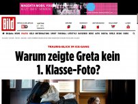 Bild zum Artikel: Traurig-Blick im ICE-Gang - Warum zeigte Greta kein 1. Klasse-Foto?