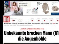 Bild zum Artikel: Gewalt-Exzess in Köln-Poll - Unbekannte brechen Mann (61) die Augenhöhle