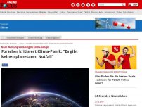 Bild zum Artikel: Nach Warnung vor baldigem Klima-Kollaps - Forscher kritisiert Klima-Panik: 'Es gibt keinen planetaren Notfall'