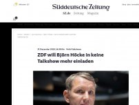 Bild zum Artikel: Polit-Talkshows: ZDF will Björn Höcke in keine Talkshow mehr einladen