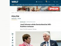 Bild zum Artikel: Josef Schuster würde Deutschland bei AfD-Koalition verlassen