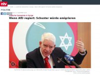 Bild zum Artikel: Jüdische Gemeinde in Sorge: Wenn AfD regiert: Schuster würde emigrieren