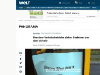 Bild zum Artikel: Dresdner Verkehrsbetriebe ziehen Busfahrer aus dem Verkehr