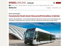 Bild zum Artikel: Platz für 125 Passagiere: Französische Stadt nimmt Wasserstoff-Schnellbus in Betrieb