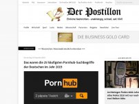Bild zum Artikel: Das waren die 25 häufigsten Pornhub-Suchbegriffe der Deutschen im Jahr 2019