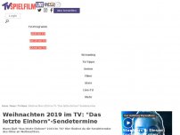 Bild zum Artikel: Weihnachten 2019 im TV: 'Das letzte Einhorn'-Sendetermine