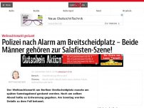 Bild zum Artikel: Polizei nach Alarm am Breitscheidplatz – Beide Männer gehören zur Salafisten-Szene!