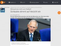 Bild zum Artikel: Schäuble stimmt auf Verzicht ein