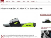 Bild zum Artikel: Nike verwandelt Air Max 90 in Badelatschen