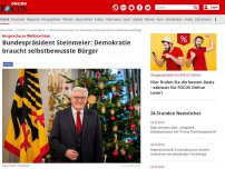 Bild zum Artikel: Ansprache zu Weihnachten - Bundespräsident Steinmeier: Demokratie braucht selbstbewusste Bürger