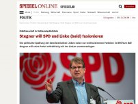 Bild zum Artikel: Fraktionschef in Schleswig-Holstein: Stegner will SPD und Linke (bald) fusionieren