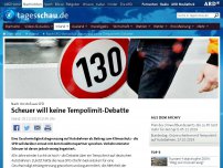 Bild zum Artikel: Nach SPD-Vorstoß: Scheuer will keine Tempolimit-Debatte