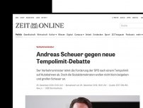 Bild zum Artikel: Verkehrsminister: Andreas Scheuer gegen neue Tempolimit-Debatte