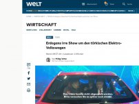 Bild zum Artikel: Erdogans irre Show um den türkischen Elektro-Volkswagen