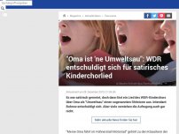 Bild zum Artikel: WDR postet Kinderlied mit kontroversem Text - und zieht es nach heftiger wieder zurück