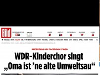 Bild zum Artikel: Aufregung um Facebook-Video - WDR-Kinderchor singt „Oma ist ‘ne alte Umweltsau“