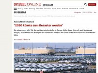 Bild zum Artikel: Automarkt in Deutschland: '2020 könnte zum Desaster werden'