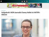 Bild zum Artikel: Aufgedeckt: WDR-Journalist Danny Hollek ist ANTIFA-Aktivist